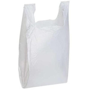 12" x 7" x 22" T-Shirt Bag - White - 1000/Case