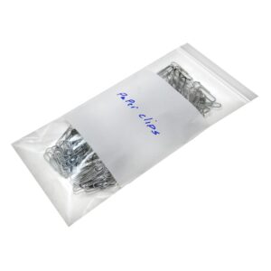 6" x 9" 2 Mil White Block Reclosable Bags - 1,000/Case