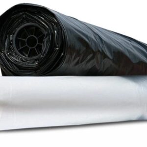 40' x 100' 6 Mil Black Poly Sheeting Tarps - 1 Roll/Case